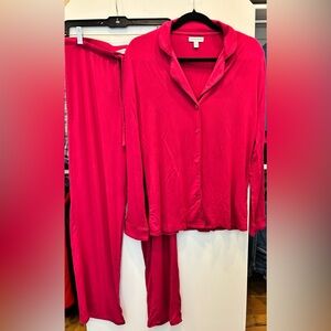 Nordstrom Moonlight Eco Knit Pink Pajama Set, Size S